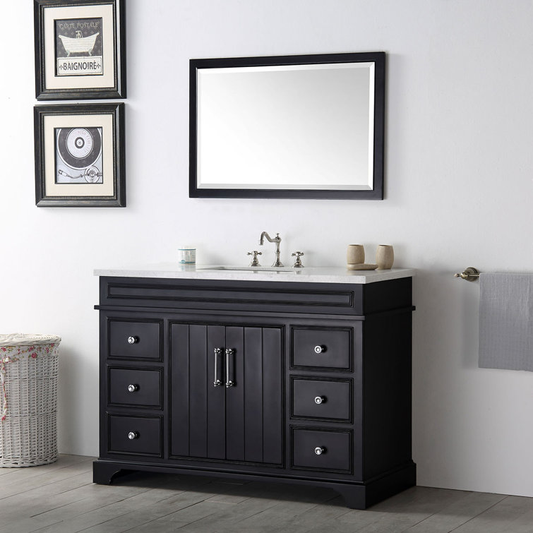 Breakwater Bay Ritzman 48" Single Bathroom Vanity Set with Mirror Wayfair
